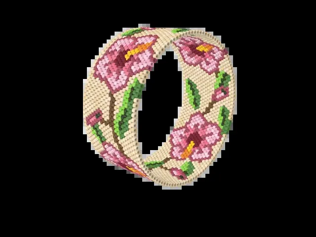 Mugunghwa bead bracelet pattern preview