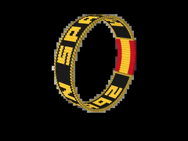 SPAIN bead bracelet pattern preview