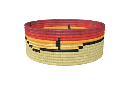 Desert Sunset — Loom bead pattern, 3D render