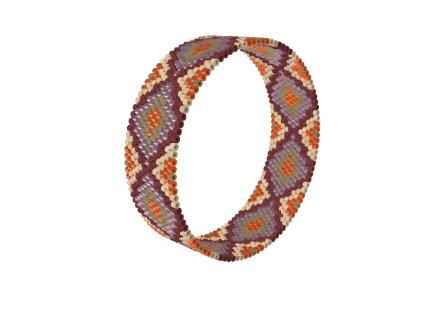Bridal Deco — Peyote bead pattern, 3D render