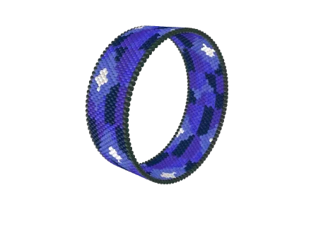 Quilt Diamonds — Peyote bead pattern, 3D render