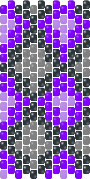 Purple Diamond 2 — peyote stitch bead pattern