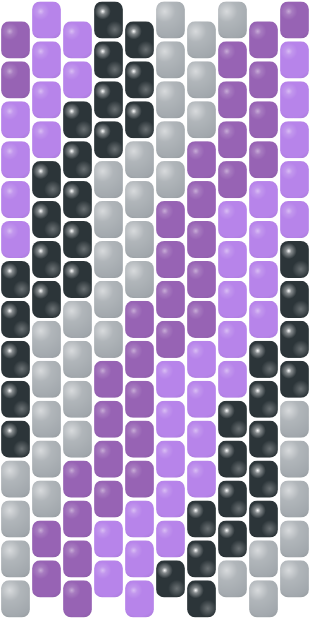 Peyote - Purple Swirl — peyote stitch bead pattern