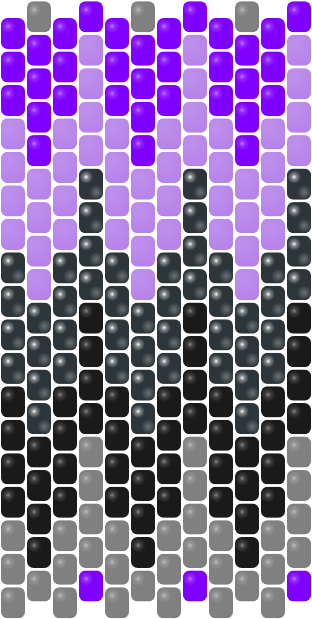Peyote Design - Purple Waves — peyote stitch bead pattern