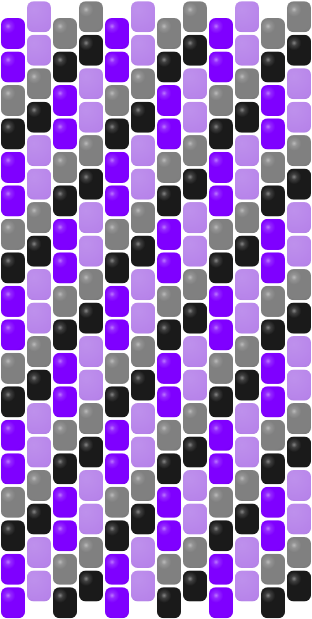 Peyote - Purple — peyote stitch bead pattern