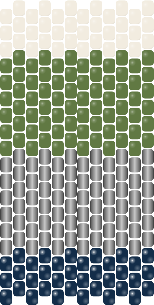 Harvest Stripe — Lavender — peyote stitch bead pattern
