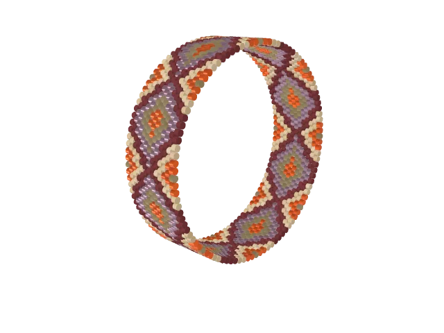 Bridal Deco — peyote stitch, shown beaded