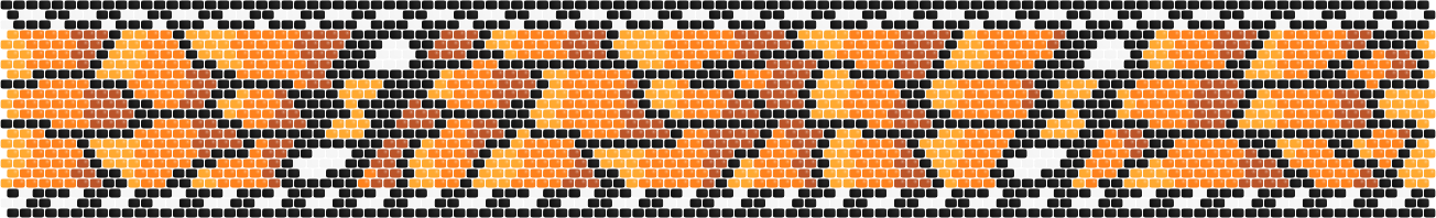 Monarch Wing — Peyote bead pattern