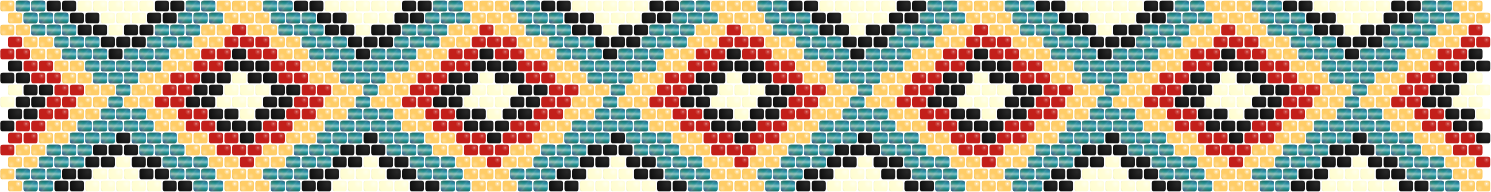Gerdan Lattice — Carpathian — Peyote bead pattern