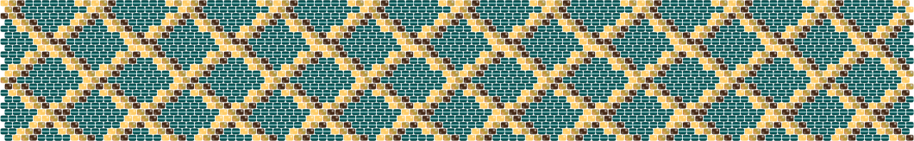 Lattice Weave — Peyote bead pattern
