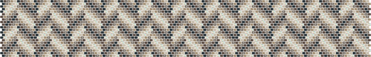 Herringbone Twill — Peyote bead pattern
