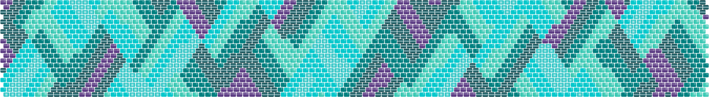 Peacock Weave — Peyote bead pattern