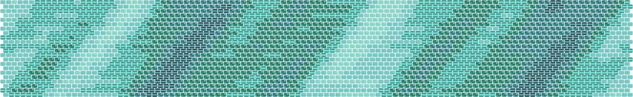 Tidal Warp — Peyote bead pattern