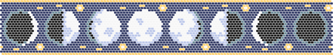 Moon Phases — Peyote bead pattern