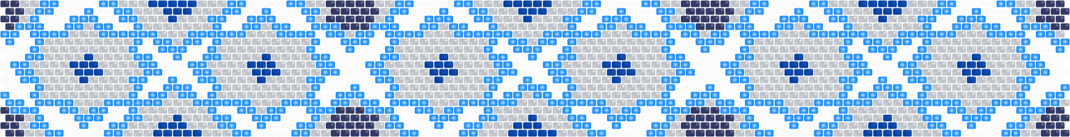 Zellige Star — Casablanca Ice — Peyote bead pattern