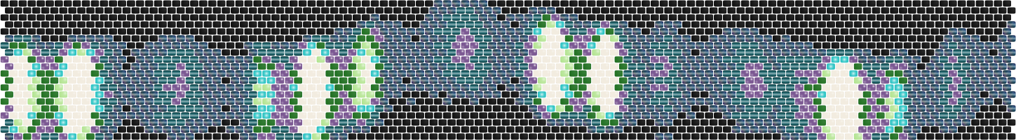 Aurora Borealis — Peyote bead pattern