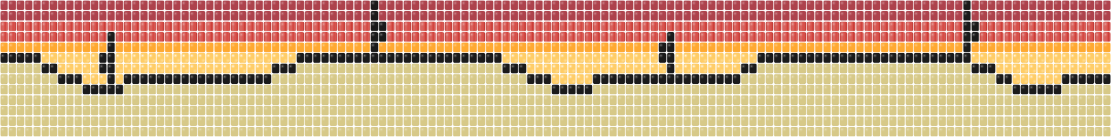 Desert Sunset — Loom bead pattern