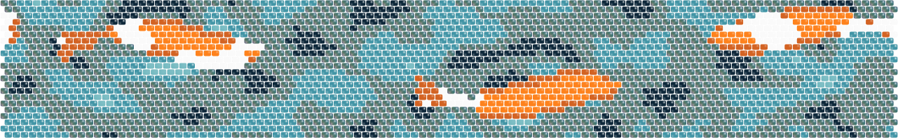 Koi Pond — Peyote bead pattern