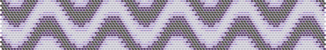 Moire Warp — Peyote bead pattern