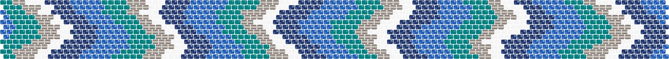Ocean Waves — Peyote bead pattern