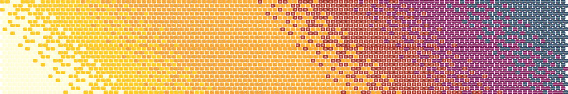 Ombré Sunset Ribbon — Peyote bead pattern