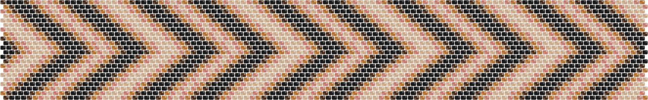 Pleated Chevron — Peyote bead pattern
