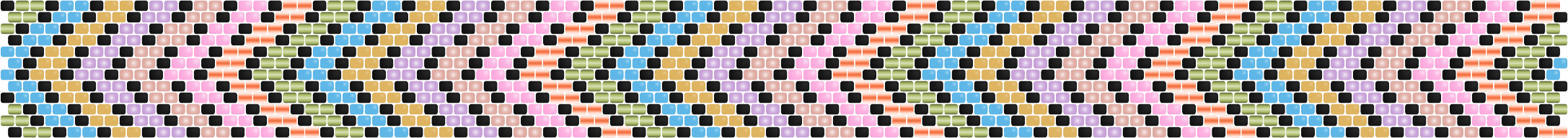 Confetti Chevron — Peyote bead pattern