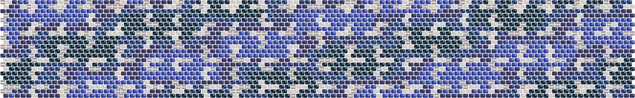 Sashiko Indigo — Peyote bead pattern