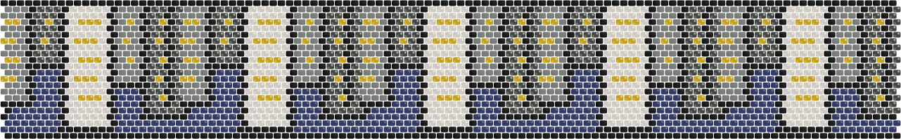 Skyscraper Setback — Peyote bead pattern