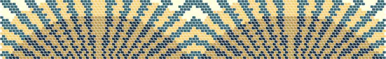 Sunray Inlay — Peyote bead pattern