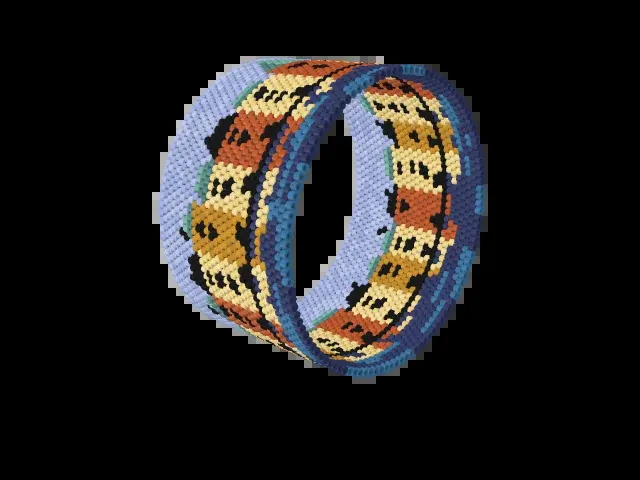 Gamla Stan bead bracelet pattern preview