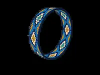 Rölakan Weave bead bracelet pattern, colour version 2