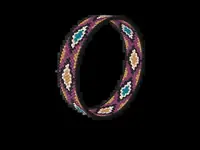 Rölakan Weave bead bracelet pattern, colour version 4