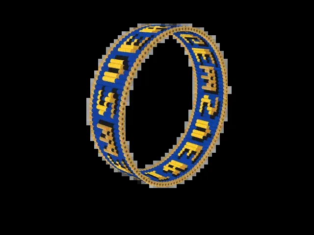 SVERIGE bead bracelet pattern preview