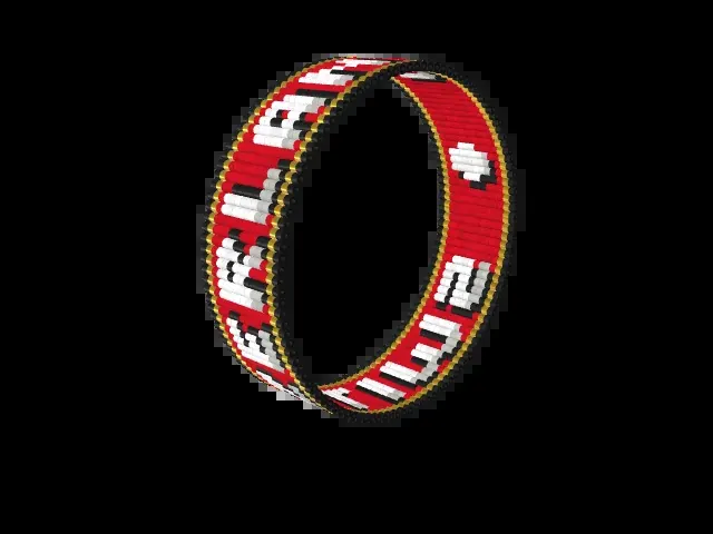 Switzerland bead bracelet pattern preview