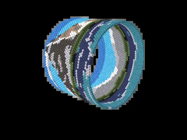 Matterhorn from Riffelsee bead bracelet pattern preview