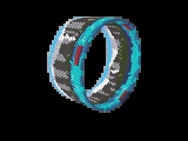 Oeschinensee bead bracelet pattern preview
