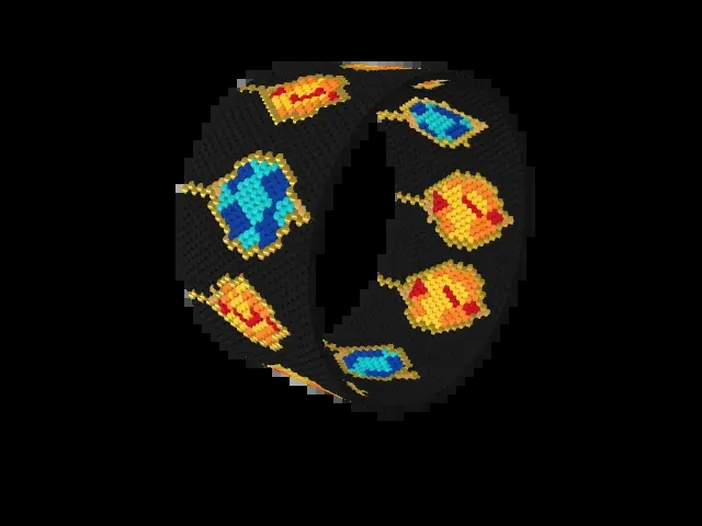 Grand Bazaar Lamps bead bracelet pattern preview