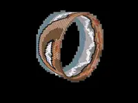 Delicate Arch bead bracelet pattern, colour version 3