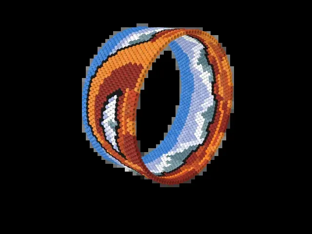 Delicate Arch bead bracelet pattern preview