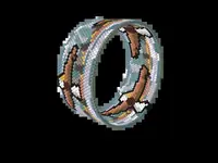 Eagles over the River bead bracelet pattern, colour version 3