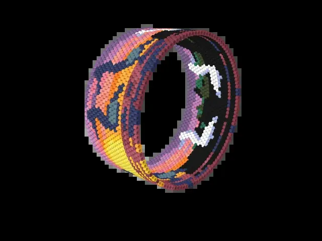 Everglades Sunset bead bracelet pattern preview
