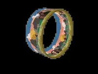 Grand Teton Barn bead bracelet pattern, colour version 2