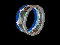 Grand Teton Barn bead bracelet pattern, colour version 3