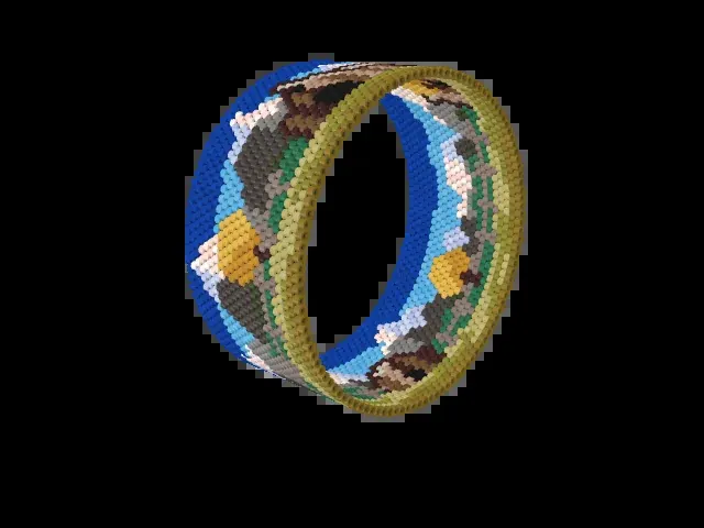 Grand Teton Barn bead bracelet pattern preview