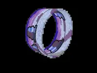 Monument Valley bead bracelet pattern, colour version 3