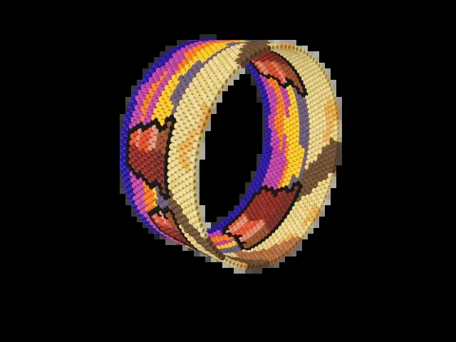 Monument Valley bead bracelet pattern preview
