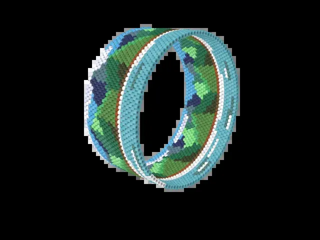 Na Pali Coast bead bracelet pattern preview
