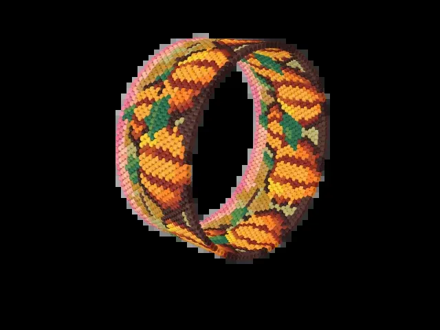 Pumpkin Patch Harvest bead bracelet pattern preview