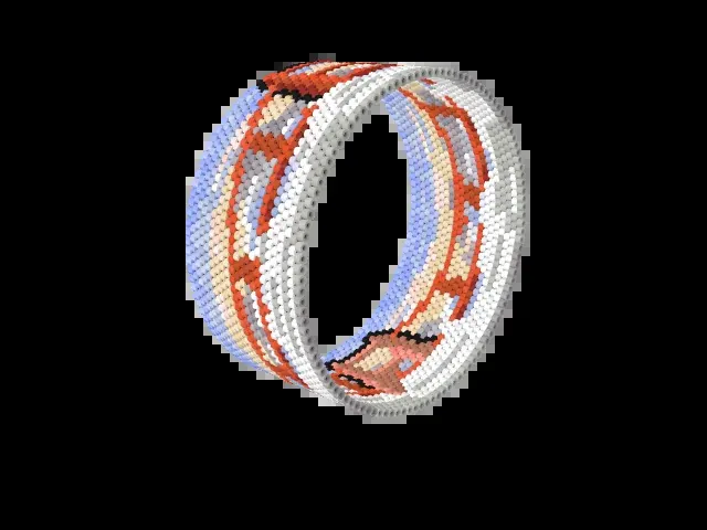 San Francisco Fog bead bracelet pattern preview